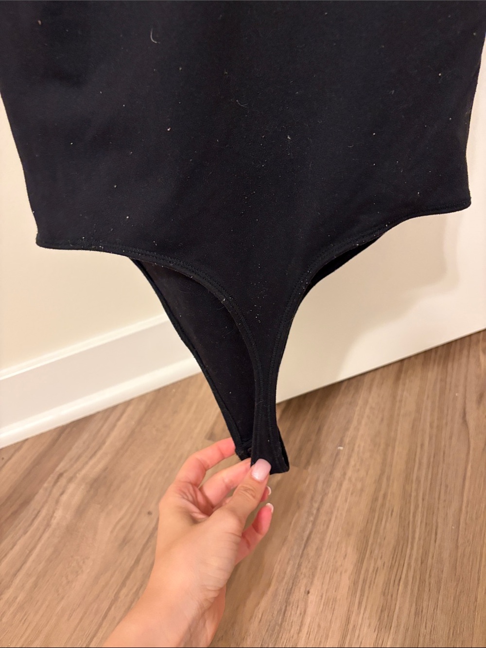 Abercrombie & Fitch Black V-Neck Sleeveless Bodysuit - Picture 3 of 4